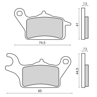 Pastiglie Freno Organiche Honda Vision 110