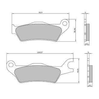 Bremsbeläge | Bremsbeläge sind das Bauteil, das auf die Bremsscheibe drückt und so das Motorrad verzögert. Die Mischung bestimmt Bremskraft, Geräuschentwicklung und Haltbarkeit, egal ob in der Stadt, im Gelände oder auf der Rennstrecke.Hier findest du organische, gesinterte und Racing-Beläge der Marken Ferodo, RMS, Brembo, EBC, Nissin und Rms Classic sowie Bremsscheiben von Brembo. Das Sortiment deckt Roller von Piaggio, Kymco, Aprilia und Motorräder verschiedener Hersteller ab. Zur richtigen Wahl prüfe Modell und Hubraum deines Fahrzeugs oder vergleiche die Originalnummer mit der Angabe auf der Produktseite.