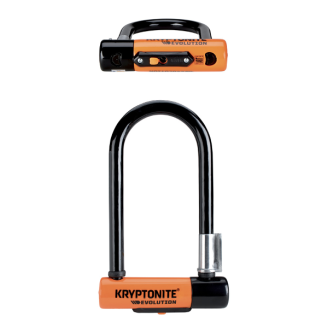 Antivol en U MINI-9 - orange noir Cadenas et chaînes de vélo Kryptonite