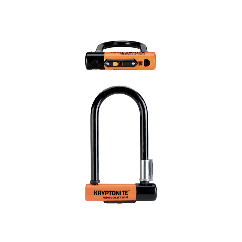 Antivol en U MINI-9 - orange noir Cadenas et chaînes de vélo Kryptonite