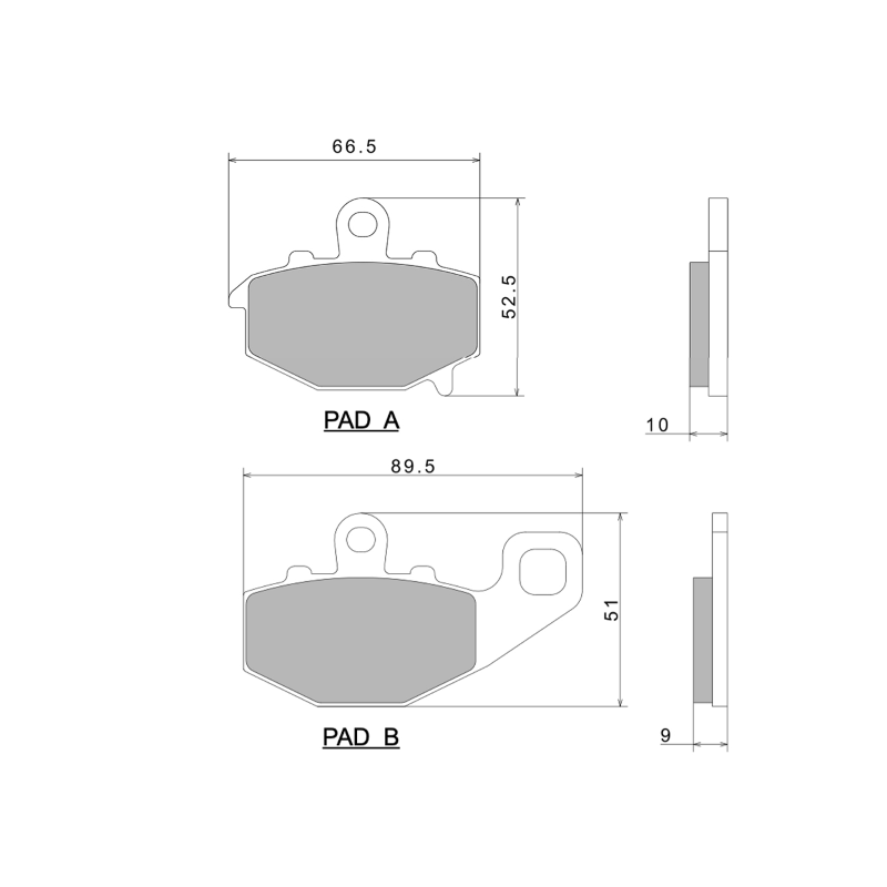 Pastiglie Freno Nissin A0625 Premium Semi-Metallic - 2P-269NS Pastiglie Freno Nissin