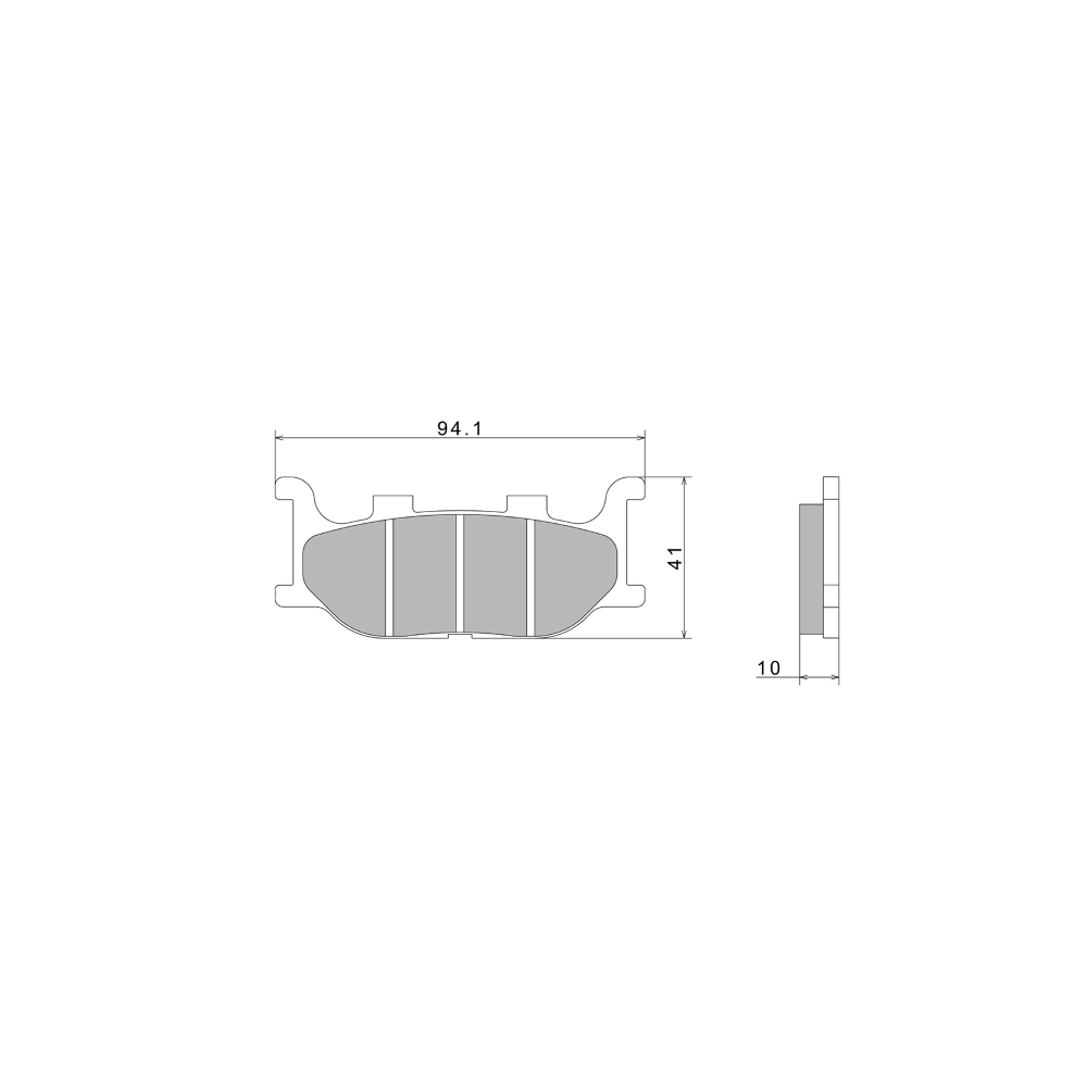 Pastiglie Freno Nissin A0450 Premium Semi-Metallic - 2P-249NS