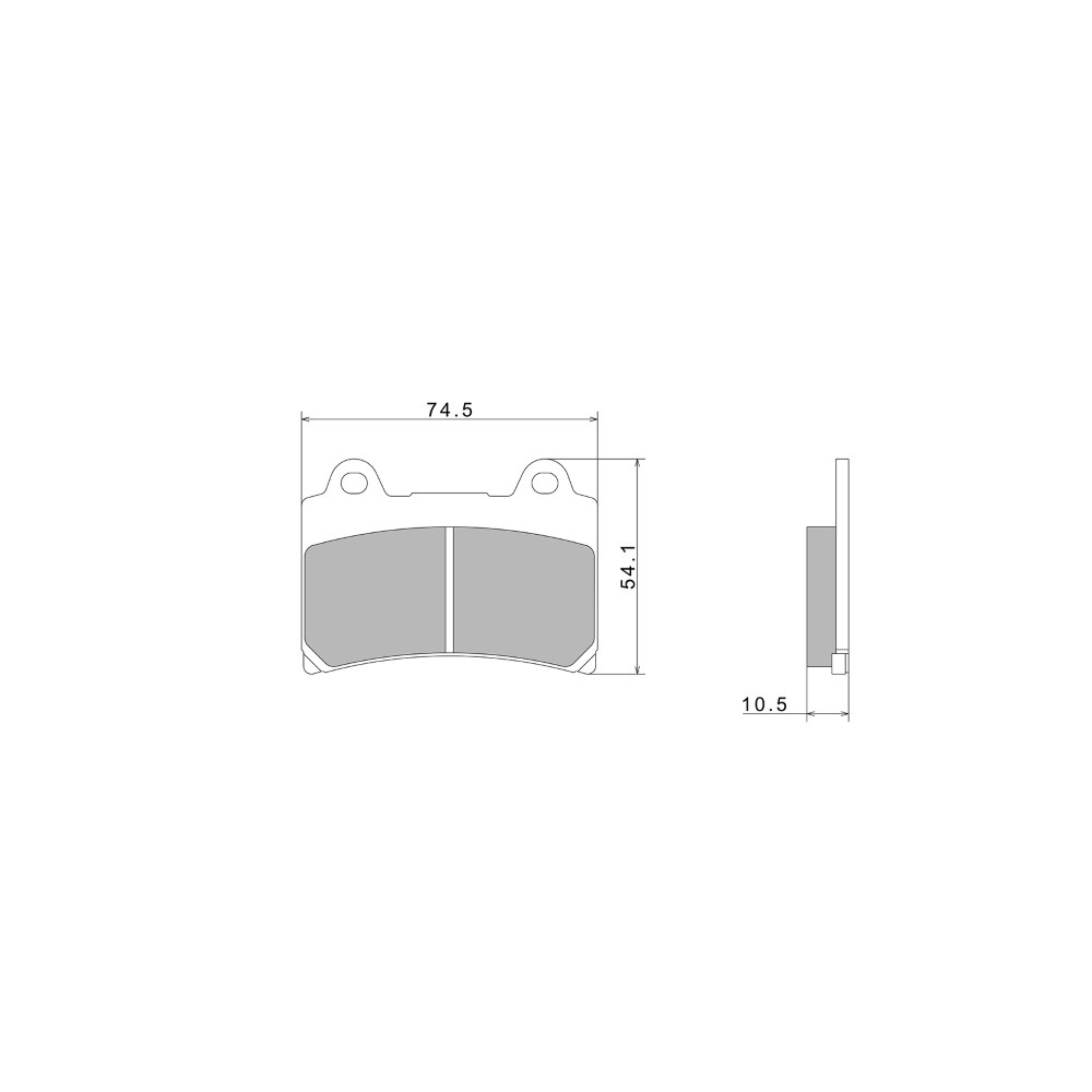 Pastiglie Freno Nissin A0250 Premium Semi-Metallic - 2P-228NS