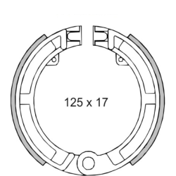 Ganasce Freno Anteriori Classic Piaggio Vespa 50cc/Et3/Primavera 125cc 266506 Ganasce Freno Rms Classic