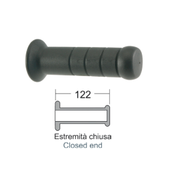 DOMINO Black grips Piaggio Vespa HP- Si Fl2Sfera 50cc Knobs Domino