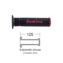 Domino Black/Red Grips Trial Grips Domino