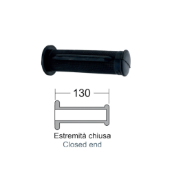 Manopole Domino Daytona Nera