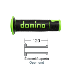 Manopole Domino Road-Racing Nero/Verde