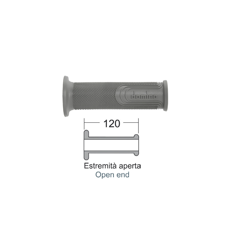 Domino Grey Domino Style Grips - Grey Grips Domino