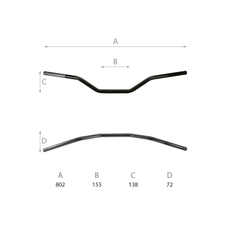 Domino Road Handlebar L - 807mm Handlebars Domino