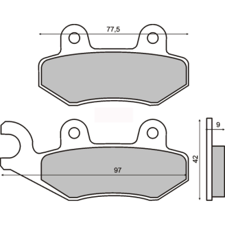Pastiglie Freno Sinter-Tech Malaguti Centro 125cc Ie
