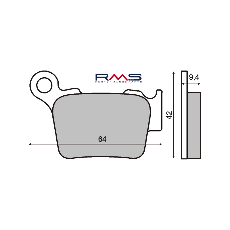 Pastillas Freno Sinter-Tech RMS Husqvarna WR 125-250cc Pastillas de freno RMS