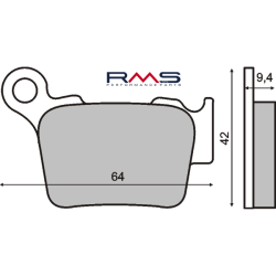 RMS Sinter-Tech Brake Pads Husqvarna WR 125-250cc Brake Pads RMS