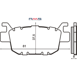 Pastiglie Freno Organiche Honda Sh 300cc