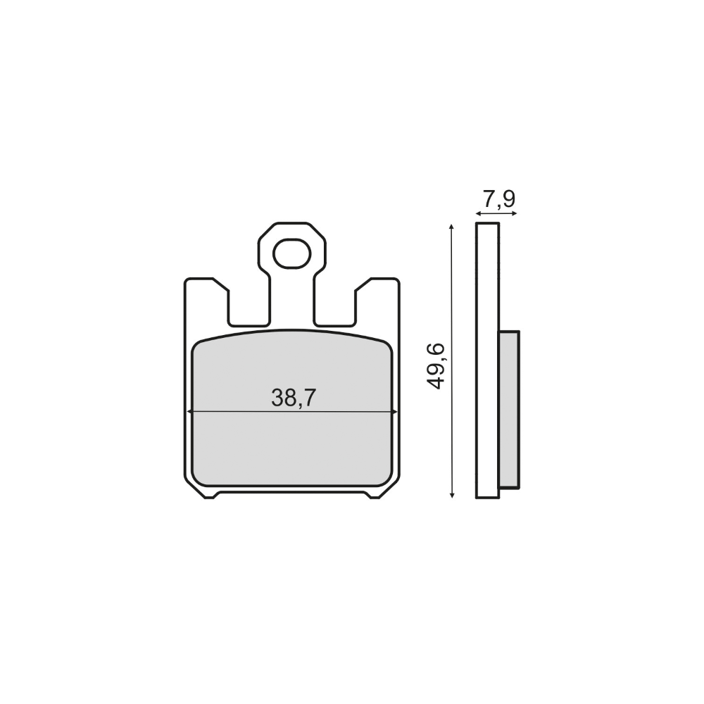 Plaquettes de Frein Frittée Sinter-Tech Kawasaki Z750 R Plaquettes de frein RMS