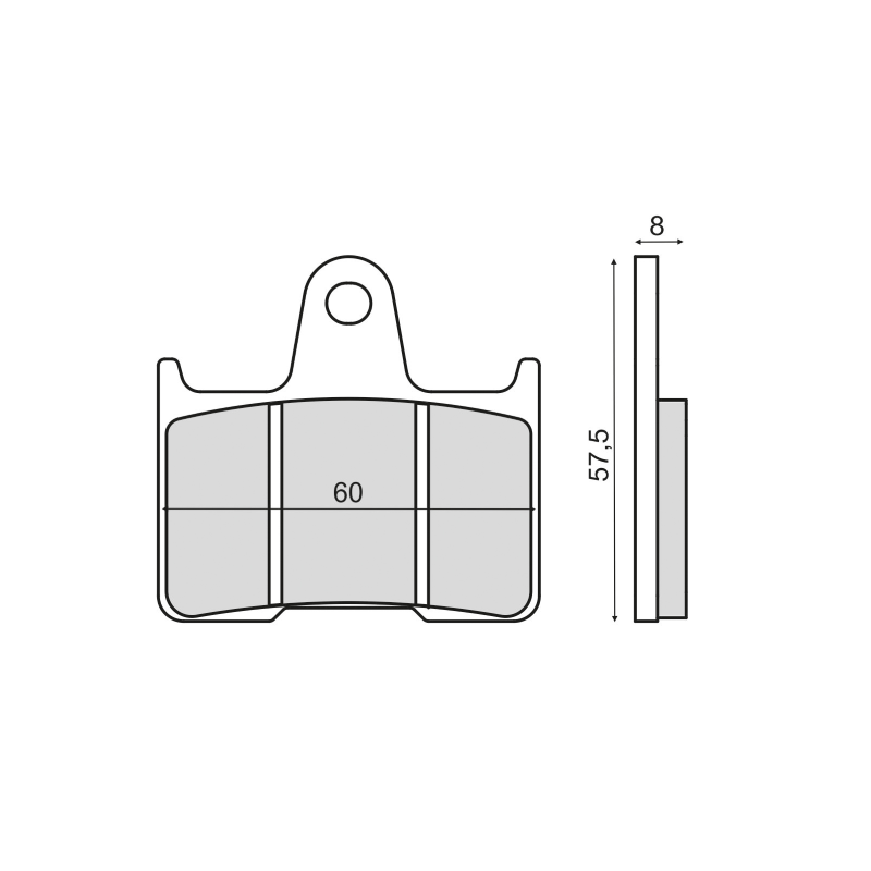 Plaquettes de Frein Frittée Sinter-Tech Honda CB 1300cc Plaquettes de frein RMS