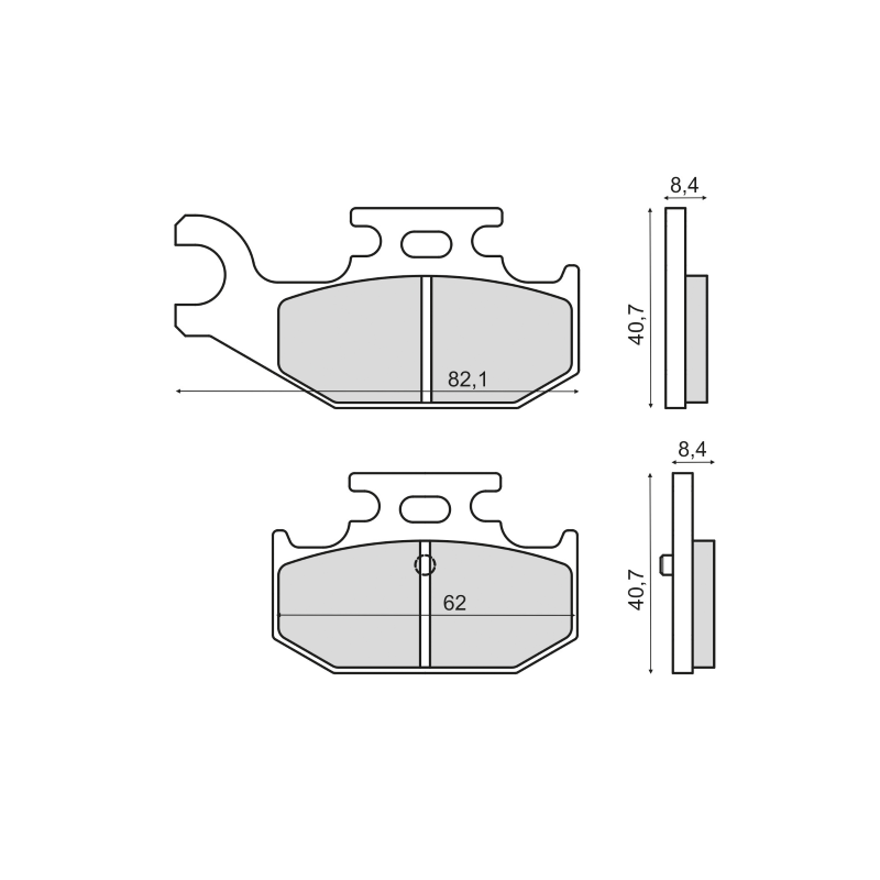 Pastiglie Freno Organiche Yamaha Raptor Pastiglie Freno RMS