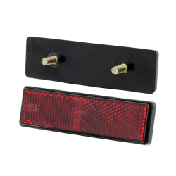 RMS Red rectangular reflector - with screw Reflectors RMS
