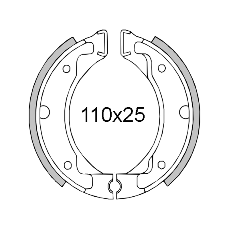 RMS Brake shoes Mbk Booster 50cc 1994 Brake Shoes RMS
