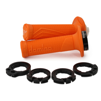 Manopole DOMINO D-lock arancio con ghiere D10046C4500A9-0 - Arancio...