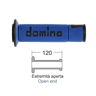 Manopole DOMINO Road-Racing blu/nero Domino