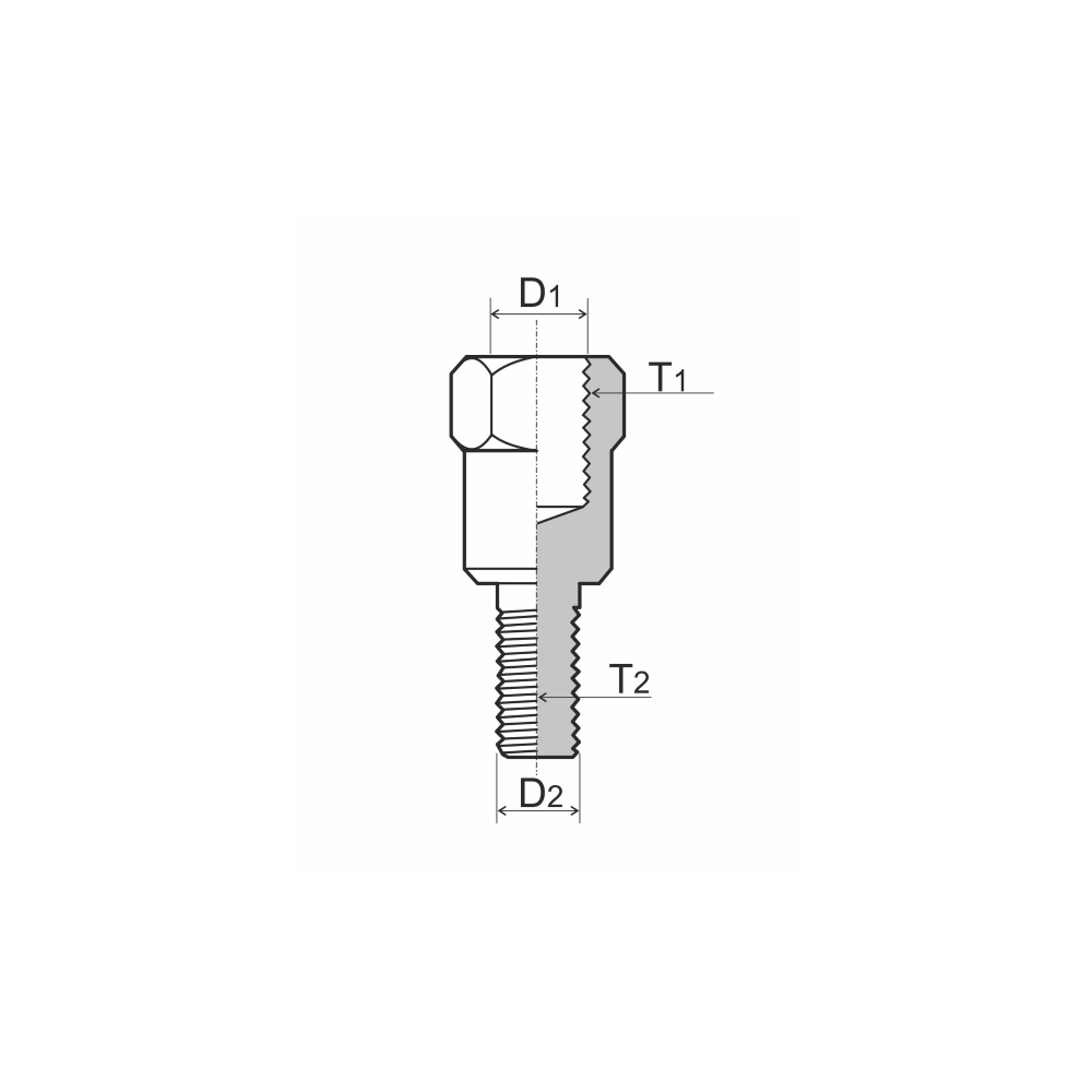 Adattatore specchietto RMS M10 destro - M10 sinistro RMS