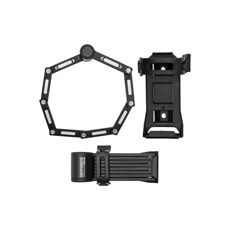 Foldable Lock Mini Keeper - Black Locks and Chains Kryptonite