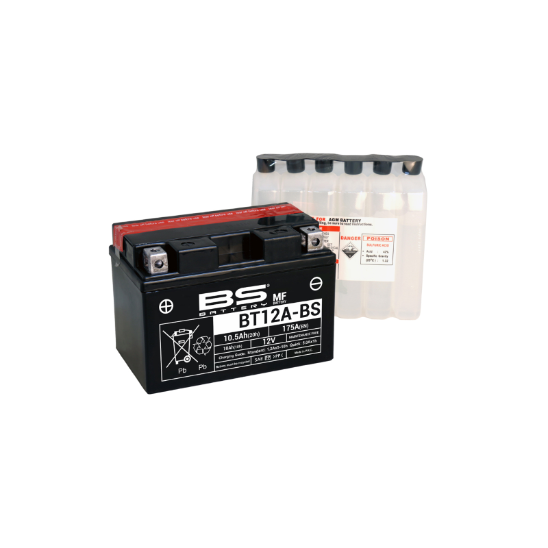 Batterie BS MF BT12A-BS Batteries au plomb-acide BS-Battery