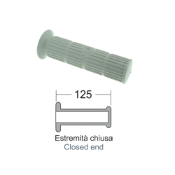 Coppia Manopole Classic Grigie Piaggio Vespa 50-90-125 Primavera Manopole Rms Classic