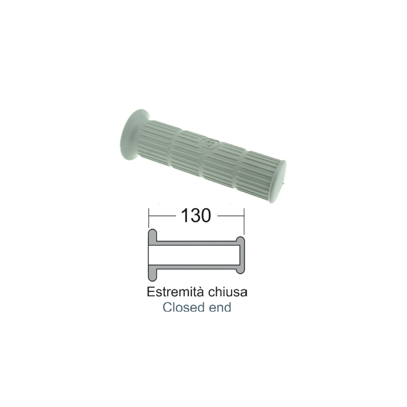 Paire de poignées RMS Classic gris Piaggio Vespa Px 125-150cc Boutons Rms Classic