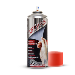 Bomboletta Vernice Rimovibile Wrapper Fluo Rosso 400ml