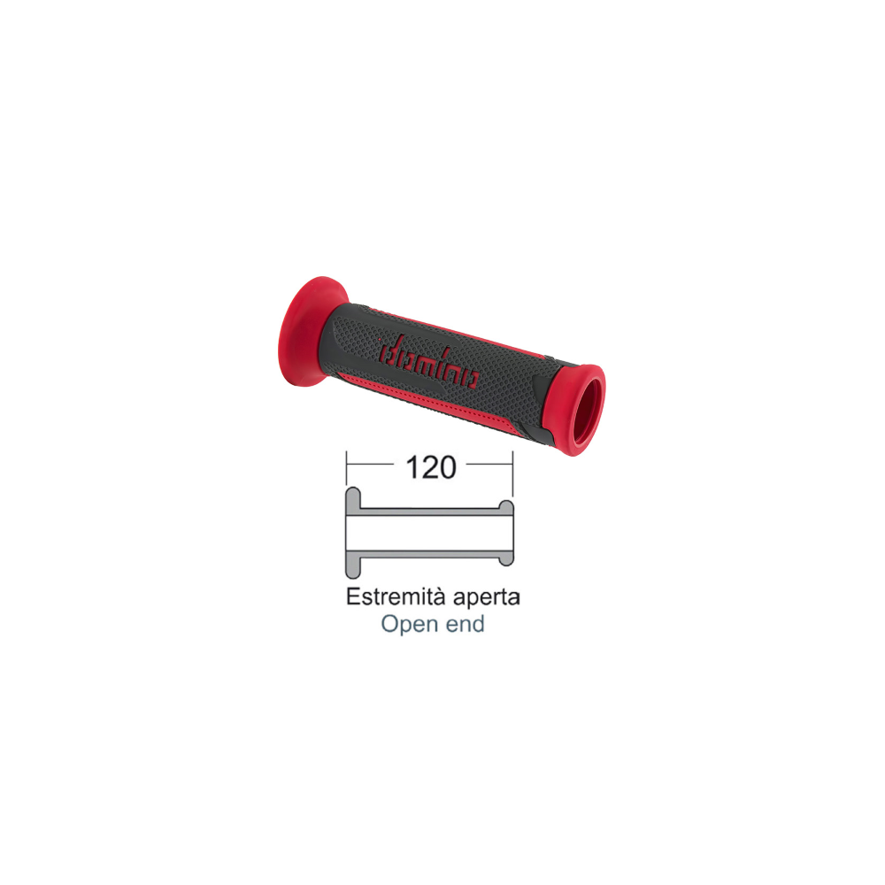 Manopole Domino Turismo Antracite/Rosso