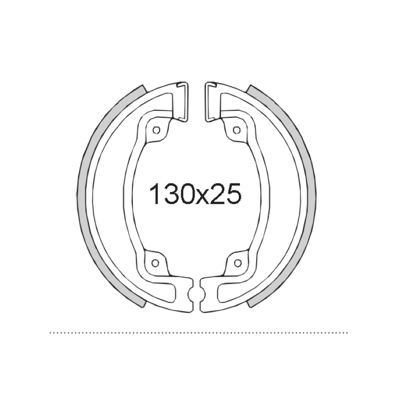 Mâchoires de frein arrière RMS Honda Cn 250cc mâchoires de frein RMS