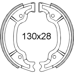 Ganasce freno posteriori RMS Yamaha MajestyMbk Skyliner 125cc