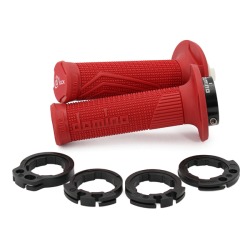 DOMINO Poignées D-lock rouge avec virole D10046C4200A9-0 - Rouge Boutons Domino