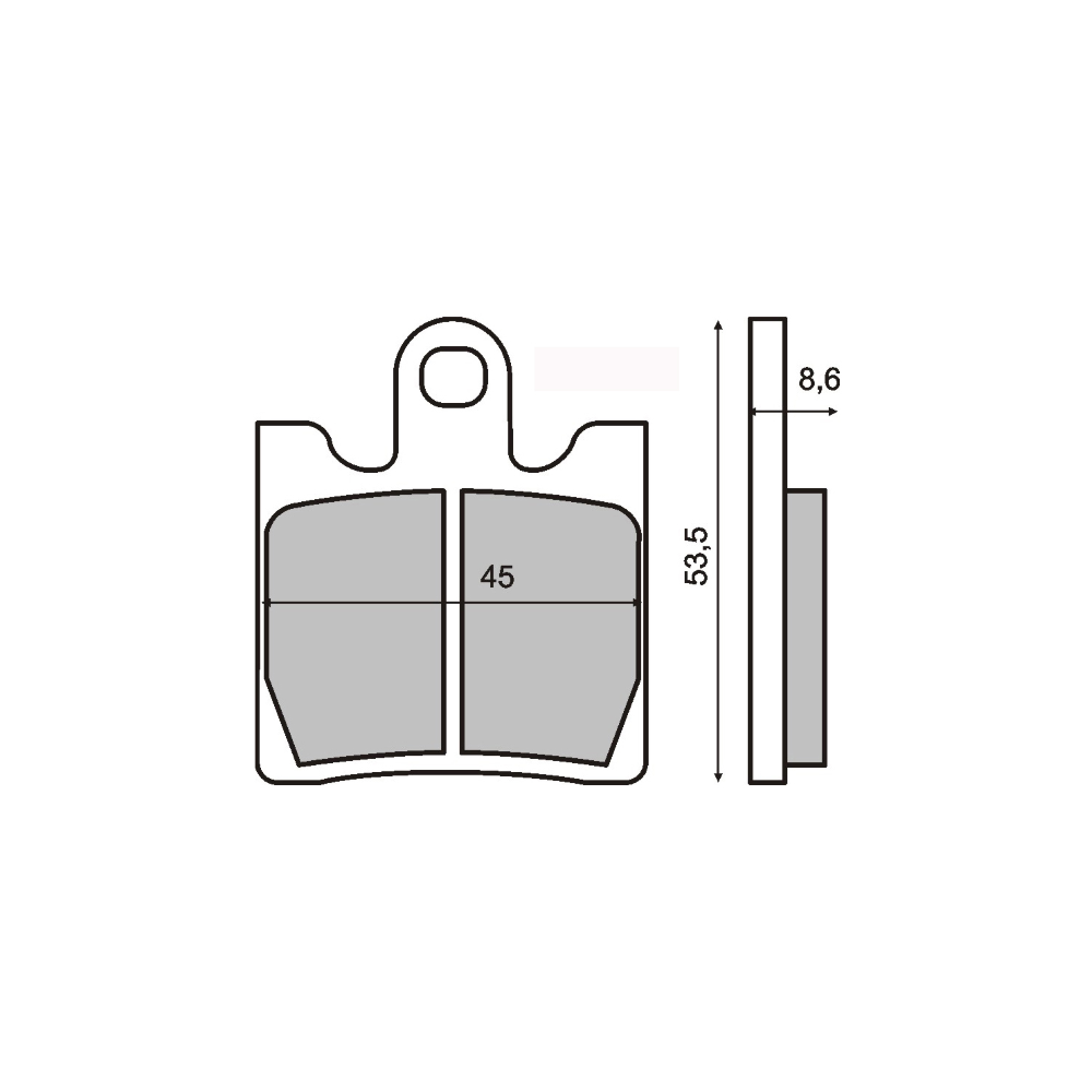 Plaquettes de frein frittées Sinter-Tech Sym Gts 300cc Plaquettes de frein RMS