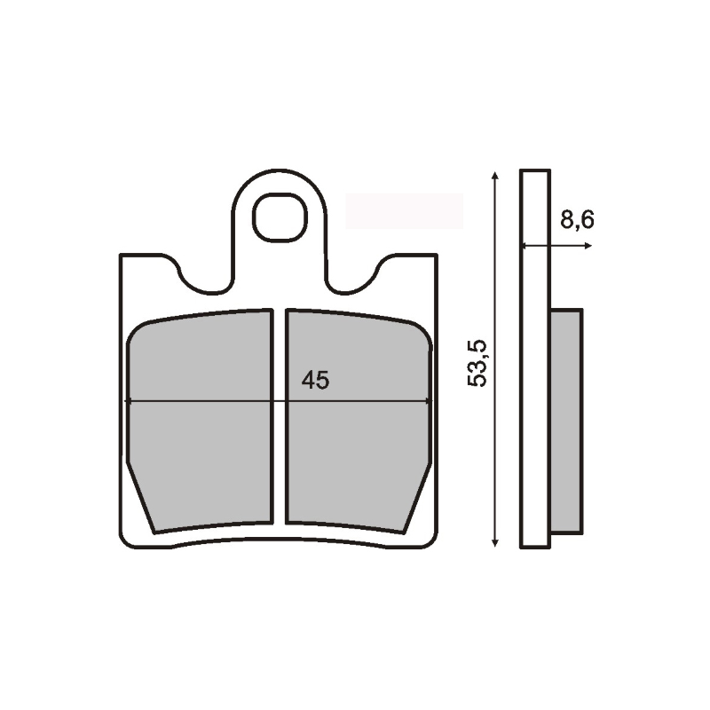 Sinter-Tech Brake Pads Sym Gts 300cc Brake Pads RMS