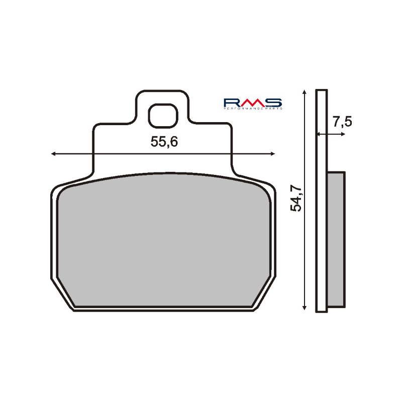  Organic Brake Pads Piaggio Beverly 500cc Brake Pads RMS
