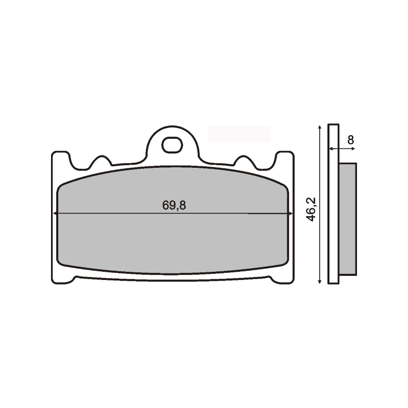 Pastiglie Freno Sinter-Tech Suzuki Cobra 250cc Pastiglie Freno RMS