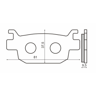 Pastiglie Freno Organiche Honda Sh 300cc