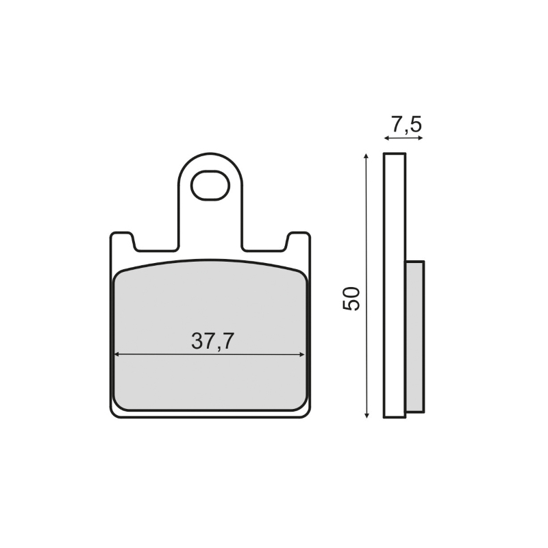 Plaquettes de Frein Frittée Sinter-Tech Kawasaki Z1000 Plaquettes de frein RMS