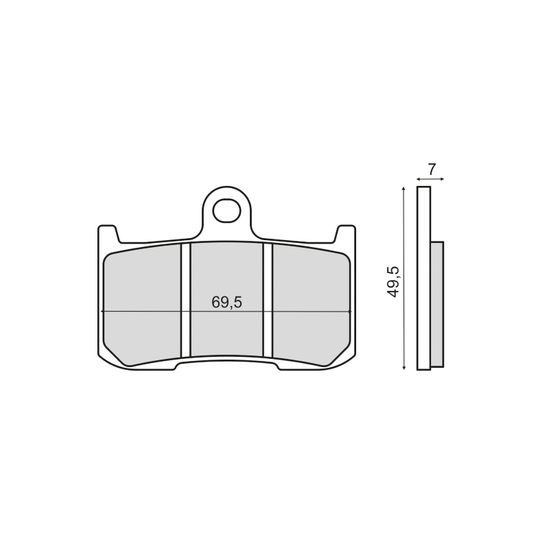 Sinter-Tech Brake Pads Kawasaki Z 1000 03-06 Brake Pads RMS