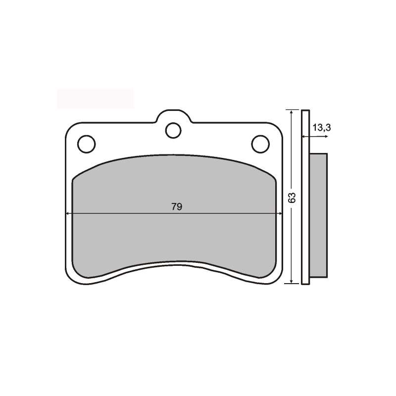 Plaquettes de Frein Organiques RMS Piaggio Porter 1200-1300cc Plaquettes de frein RMS