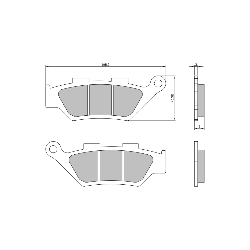 Sinter-Tech Brake Pads Benelli Trk 502 Brake Pads RMS