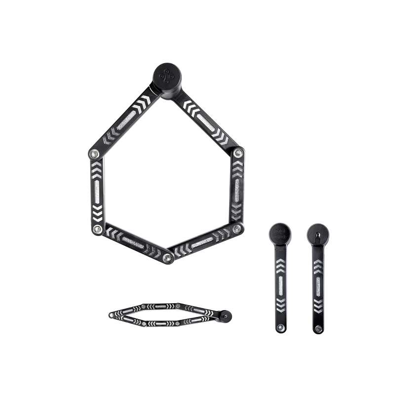 Foldable Lock Kryptolock 685 - Black Silver Locks and Chains Kryptonite