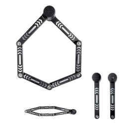 Lucchetto Pieghevole Kryptolock 685 - Nero Argento