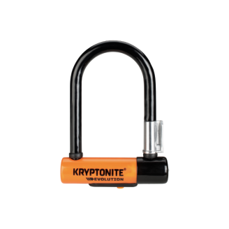 Candado en U EVOLUTION MINI-5 - naranja negro Candados y cadenas para bicicletas Kryptonite