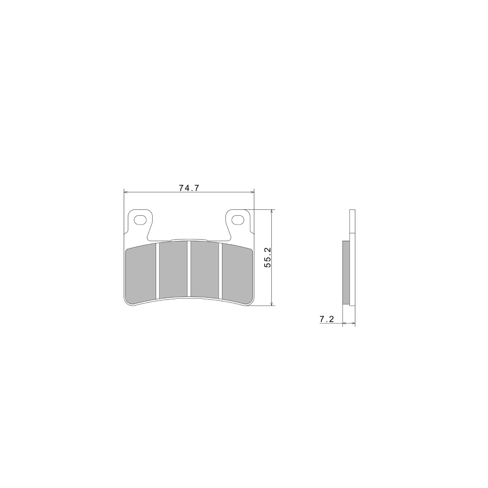 Pastiglie Freno Nissin A0410 Premium Semi-Metallic - 2P-245NS