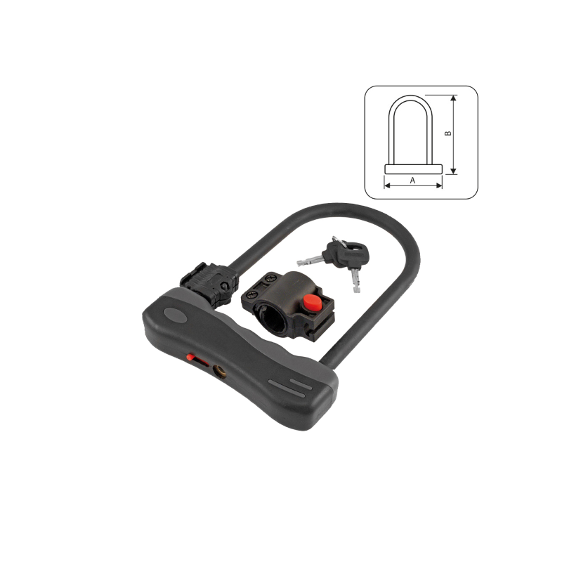 Candado U-LOCK Ø 12 - medium, negro Candados y cadenas para bicicletas Wag