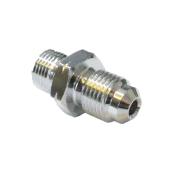 ADATTATORE CONVESSO MASCHIO M10x1,25, CROMATO